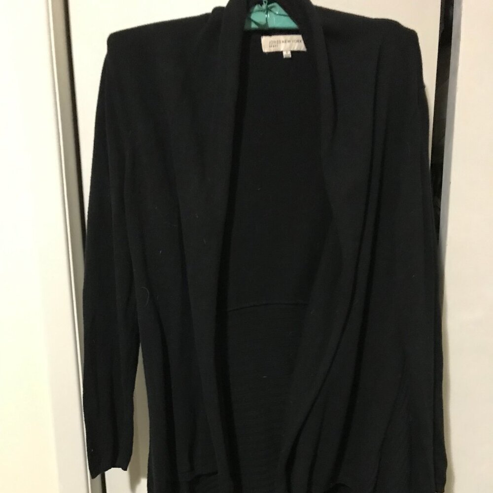 Jones Of New York Ladies Black Cardigan Size Small